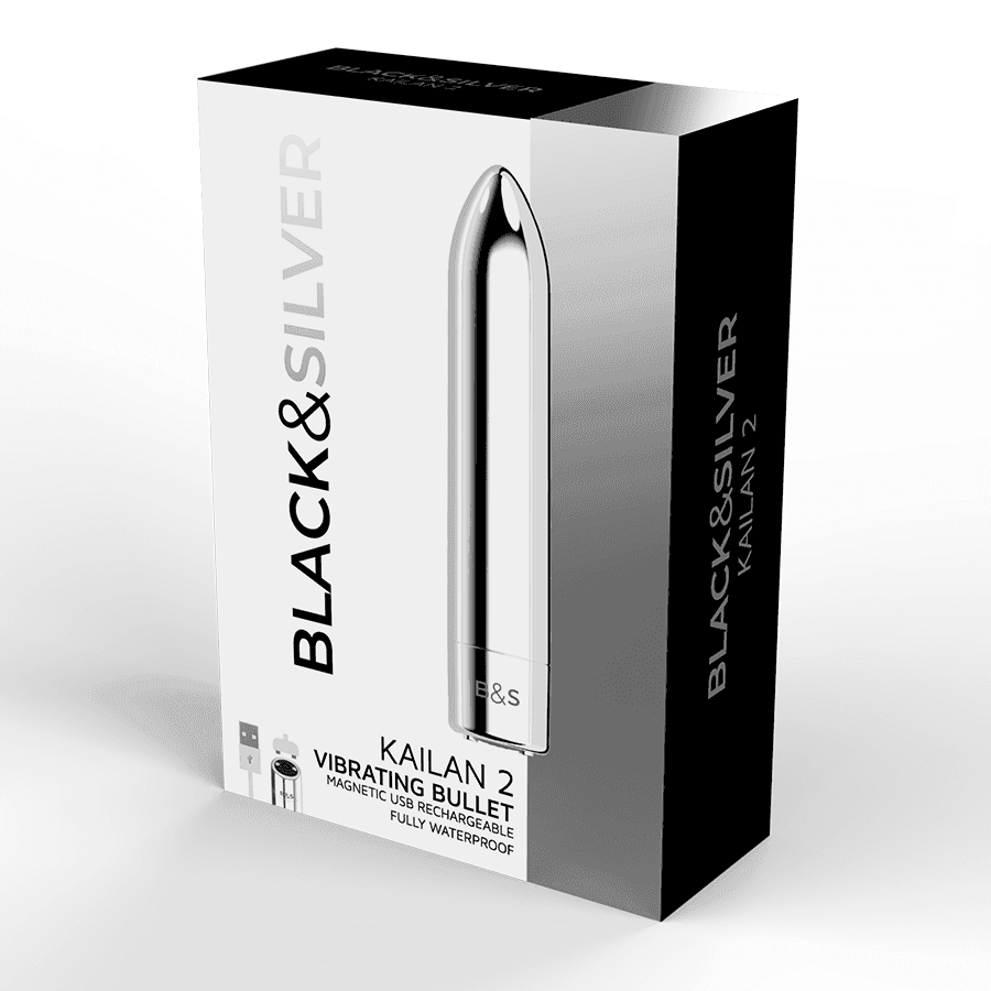 BLACK&SILVER - KAILAN 2 SILBER VIBRIERENDE MAGNETKUGEL - Vanelion Paradise