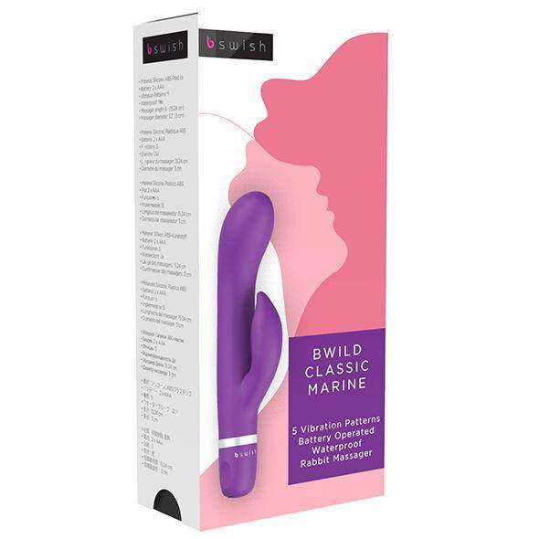 B SWISH - BWILD CLASSIC MARINE RABBIT VIBRATOR LILA - Vanelion Paradise