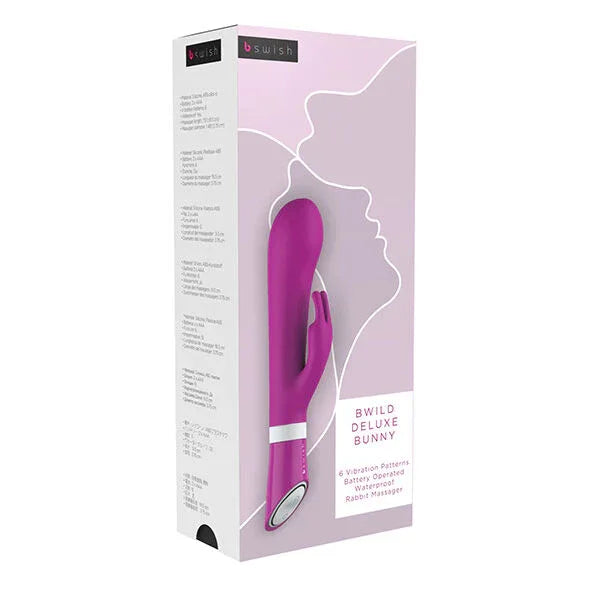 B SWISH - BWILD DELUXE BUNNY RABBIT VIBRATOR RASPBERRY - Vanelion Paradise