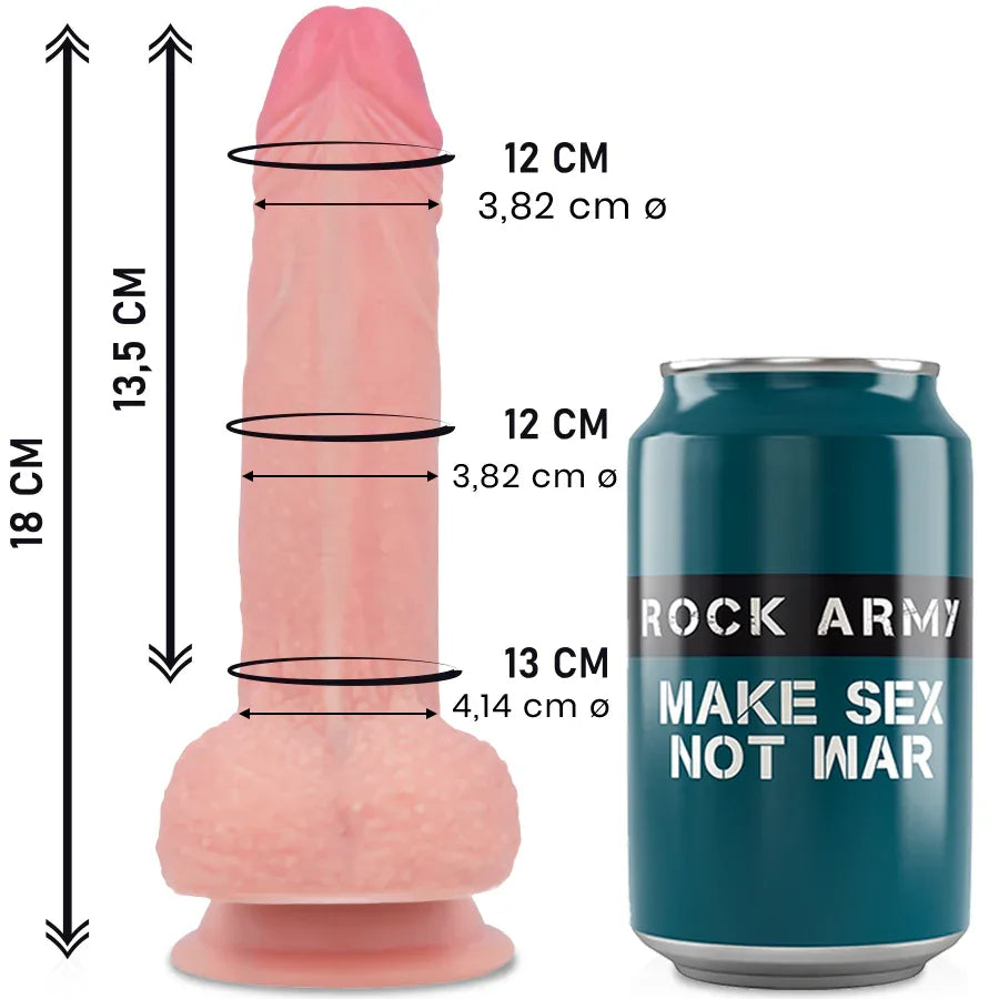 ROCKARMY - LIQUID SILICONE PREMIUM MUSTANG REALISTIC 18 CM -O- 4.14 CM - Vanelion Paradise