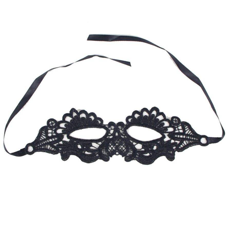 QUEEN LINGERIE - SCHWARZE MASKE EINER GRÖSSE - Vanelion Paradise
