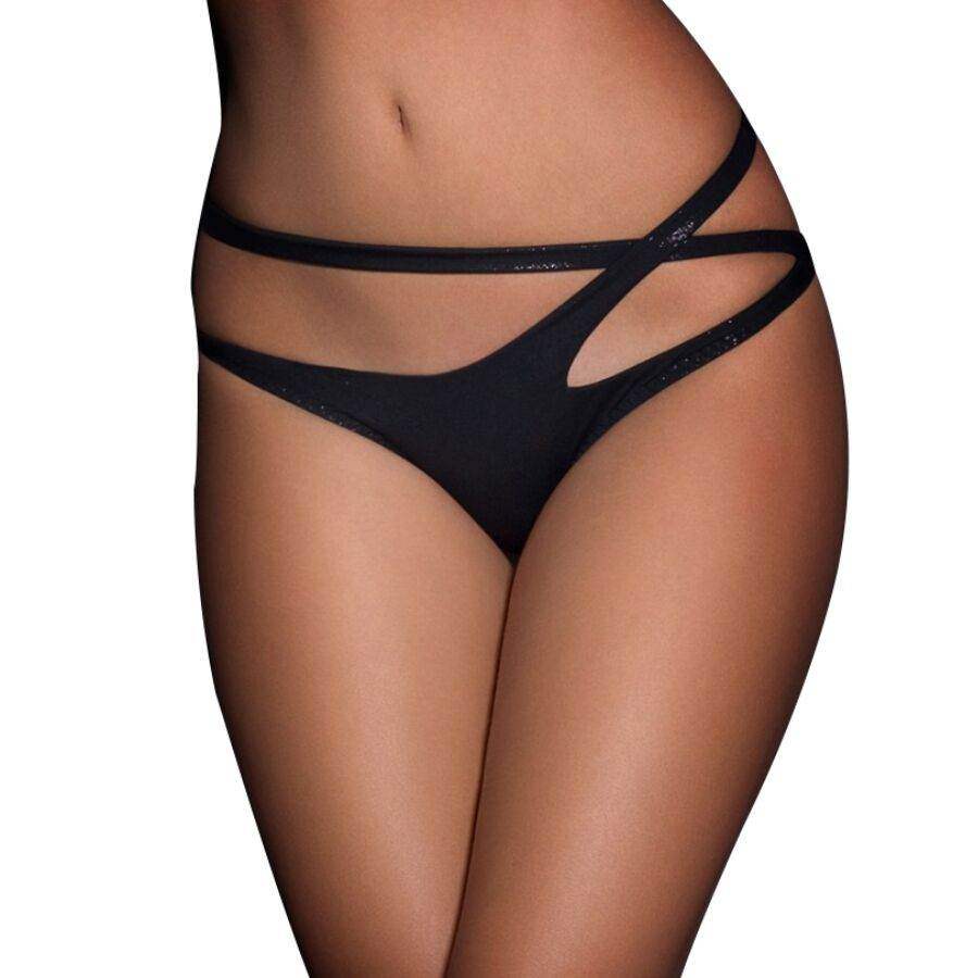 QUEEN LINGERIE - HÖSCHEN MIT DOPPELTEN KREUZRIEMEN S/M - Vanelion Paradise