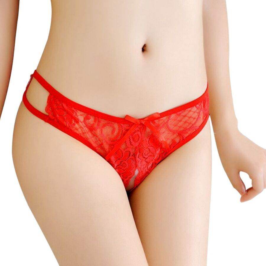 QUEEN LINGERIE - HÖSCHE MIT ÖFFNUNG. EINHEITSGRÖSSE SCHWARZ - Vanelion Paradise