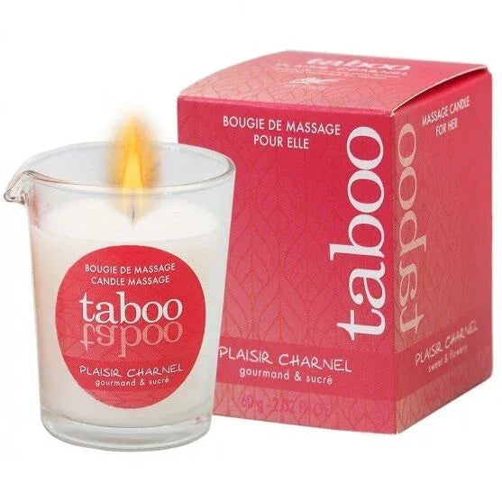 RUF - TABOO-MASSAGEKERZE FÜR IHR PLAISIR CHARNEL-KAKAOBLÜTEN-AROMA - Vanelion Paradise