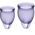 SATISFYER - FEEL CONFIDENT MENSTRUAL CUP LILA 15 + 20 ML - Vanelion Paradise