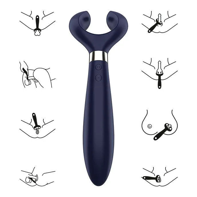 SATISFYER - ENDLESS FUN MULTI VIBRATOR 3 BLAU - Vanelion Paradise
