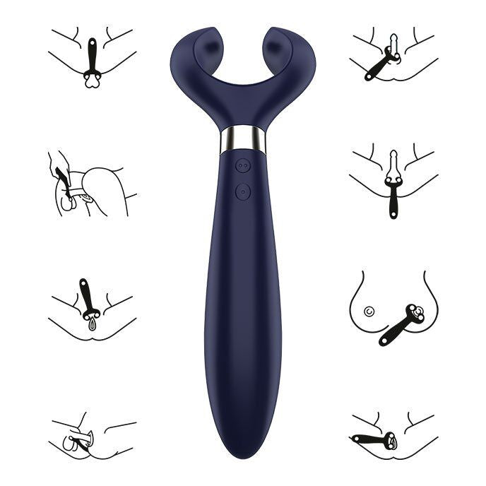 SATISFYER - ENDLESS FUN MULTI VIBRATOR 3 BLAU