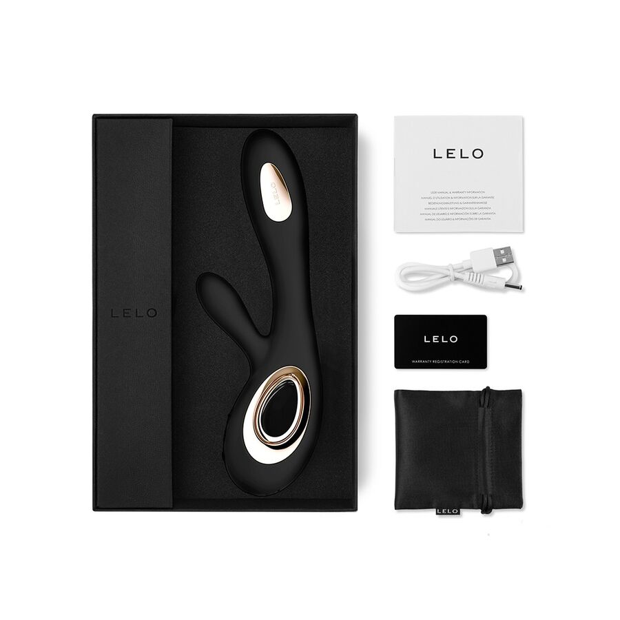 LELO - SORAYA WAVE VIBRATOR KANINCHEN SCHWARZ