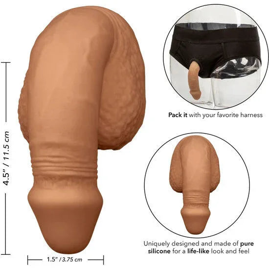 CALEXOTICS - SILIKON-PACKUNG PENIS 12.75 CM KARAMELL - Vanelion Paradise