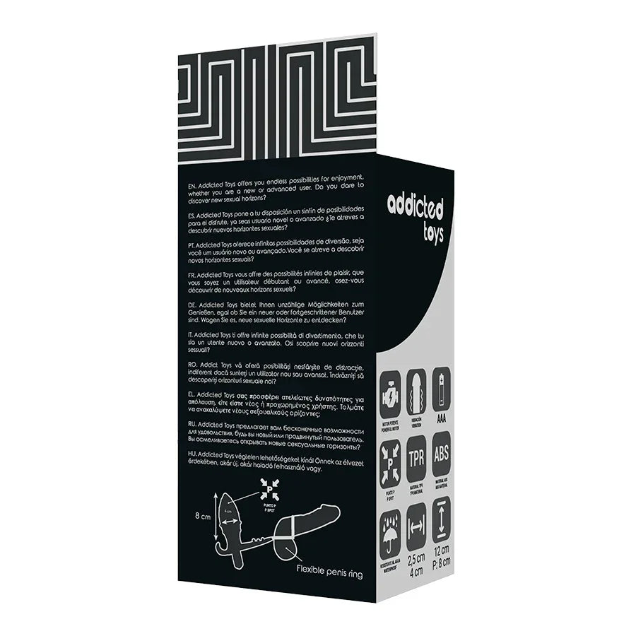 Addicted Toys Analplug mit Doppelring – 3-in-1 Stimulation & längere Erektion - Vanelion Paradise