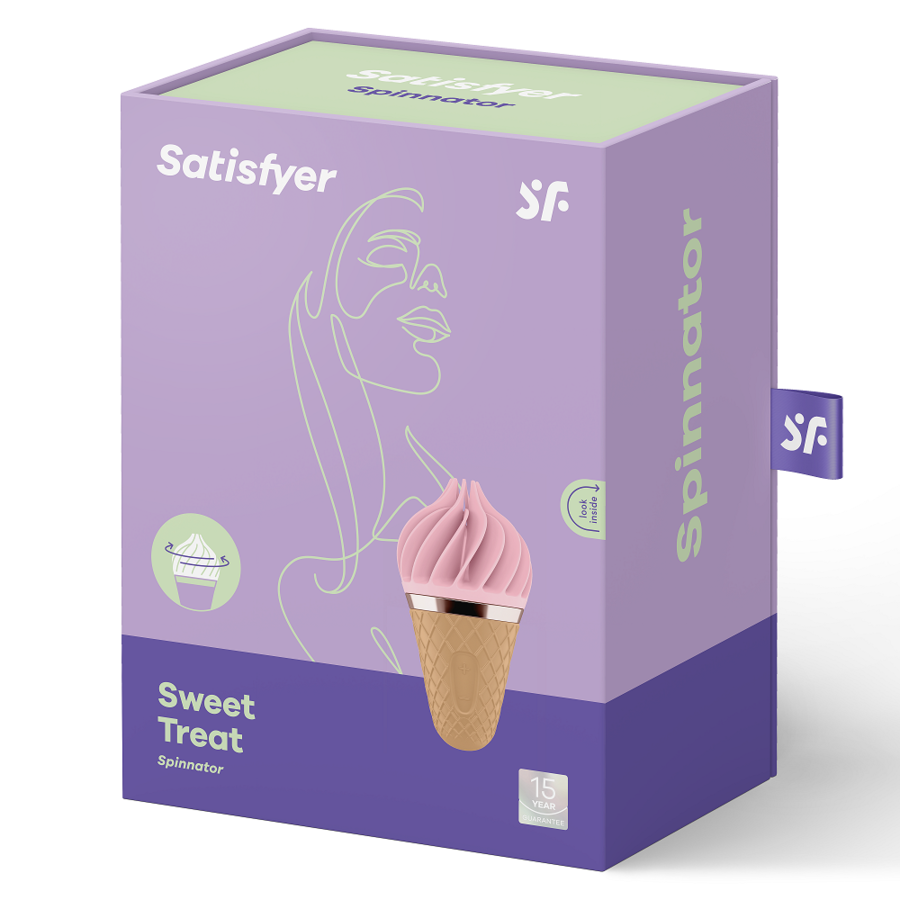 SATISFYER - SÜSSES LECKER SPINNATOR BRAUN & ROSA