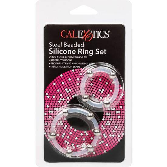 CALEXOTICS - STAHLPERLEN-SILIKONRING-SET - Vanelion Paradise