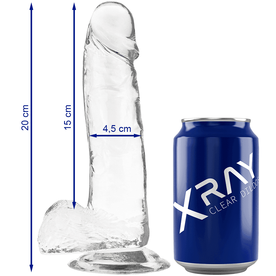 X RAY - KLARER HAHN MIT BLLEN 20 CM -O- 4.5 CM - Vanelion Paradise