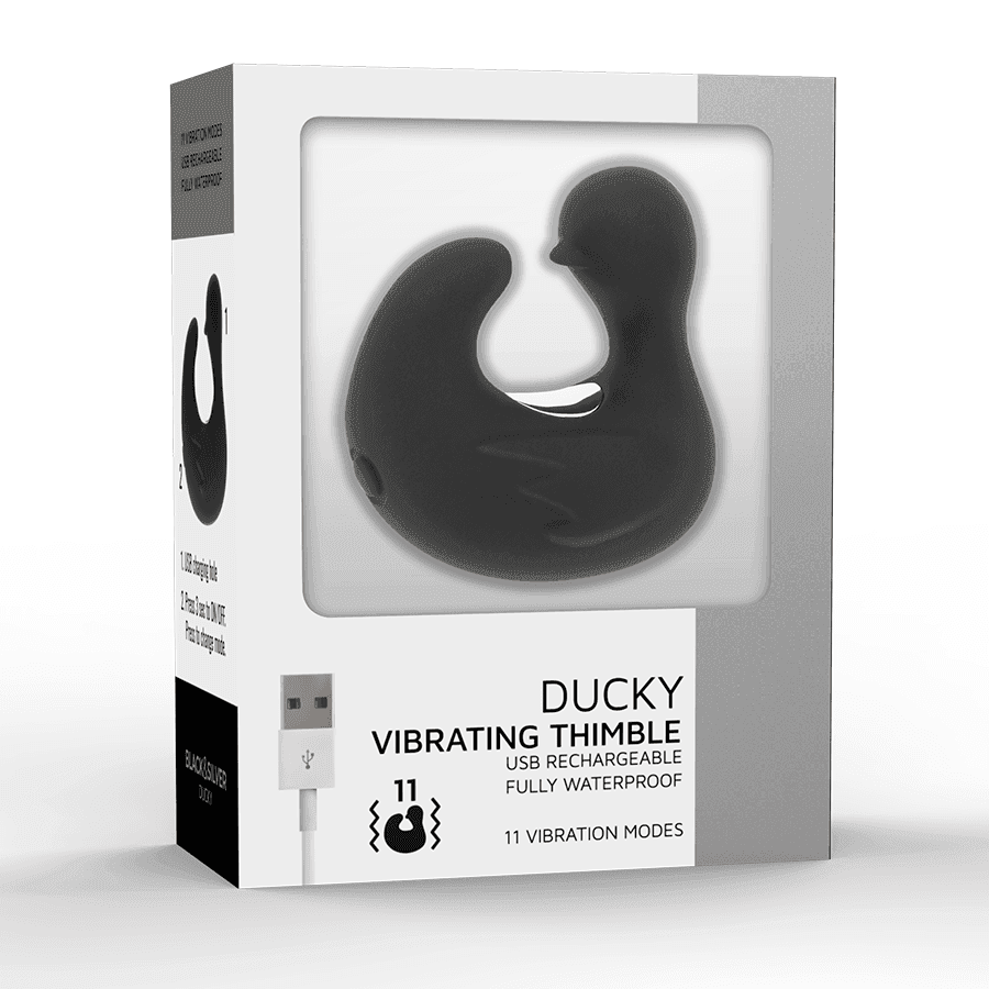 BLACK&SILVER - DUCKYMANIA WIEDERAUFLADBARER SILIKON-STIMULIERENDER ENTENHÜHLING - Vanelion Paradise