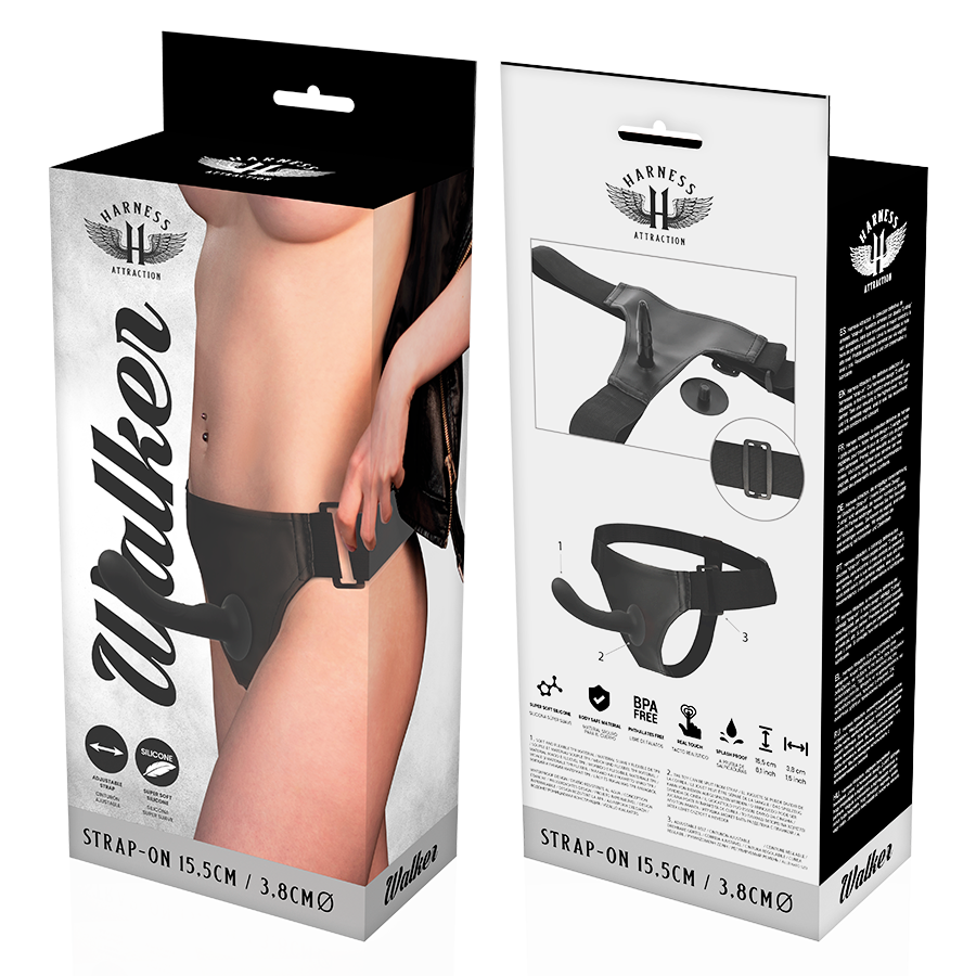 HARNESS ATTRACTION - RNES SILIKON WALKER G-SPOT 15.5 CM -O- 3.8 CM