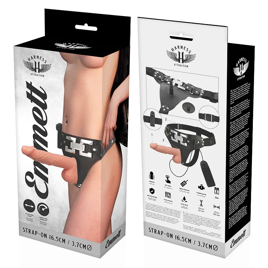 HARNESS ATTRACTION - RNES EMMETT REALISTISCHER VIBRATOR 16.5 CM -O- 3.7 CM - Vanelion Paradise