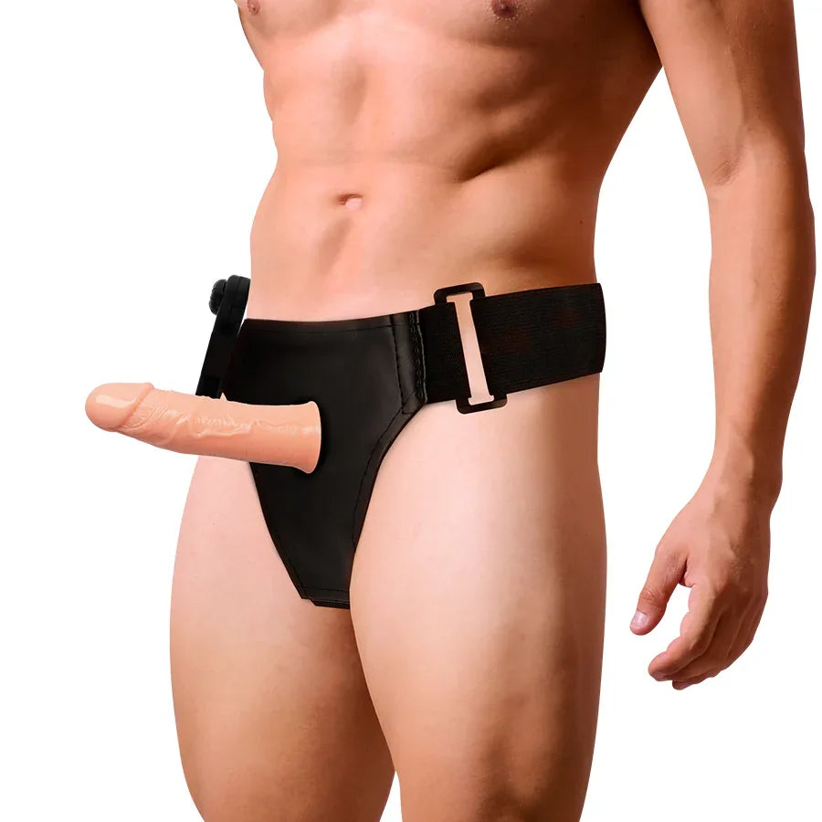 HARNESS ATTRACTION - GREGORY HOLLOW RNES MIT VIBRATOR 16.5 CM -O- 4.3 CM - Vanelion Paradise