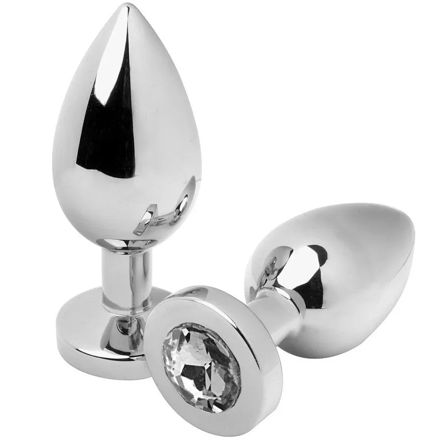 METAL HARD - ANALSTECKER DIAMANT TRANSPARENT MITTEL 7,62 CM - Vanelion Paradise