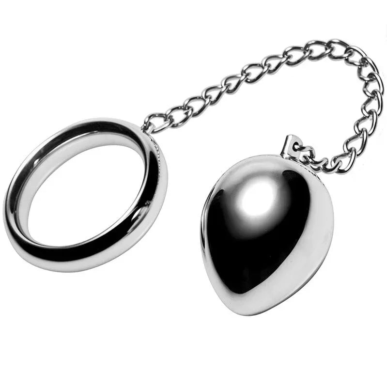 METAL HARD - COCKRING 50MM + KETTE MIT METALLKUGEL - Vanelion Paradise