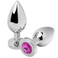 METAL HARD - ANALSTECKER DIAMANT ROSA MITTEL 7,62 CM - Vanelion Paradise