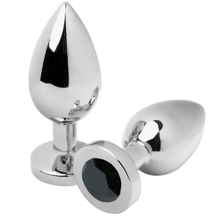 METAL HARD - ANAL PLUG DIAMANT SCHWARZ KLEIN 5,71 CM - Vanelion Paradise