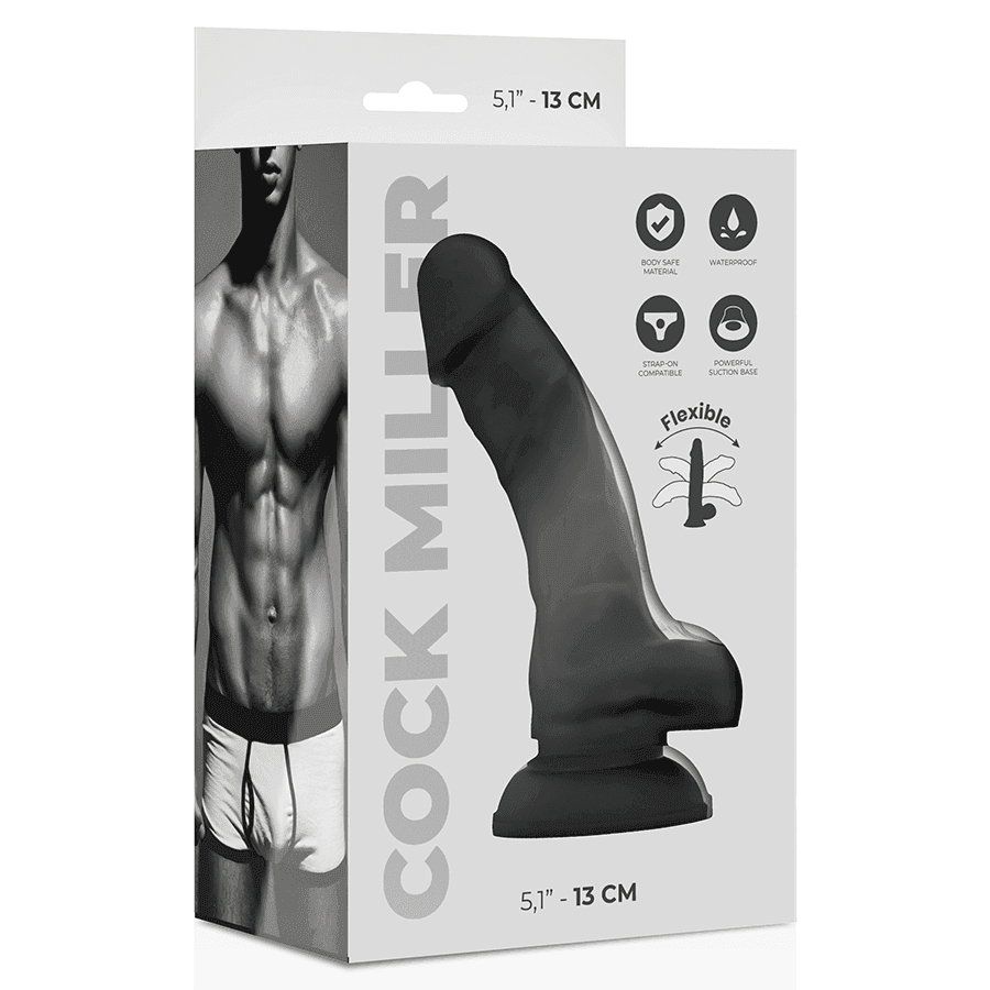 COCK MILLER - SILIKON DICHTE COCKSIL ARTIKULIERBAR SCHWARZ 13 CM - Vanelion Paradise