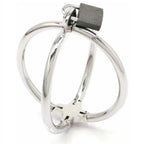 METAL HARD - CRISS-CROSS-HANDSCHELLEN AUS EDELSTAHL - Vanelion Paradise