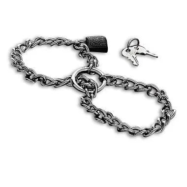 METAL HARD - HANDSCHELLEN MIT EDELSTAHLKETTE. - Vanelion Paradise