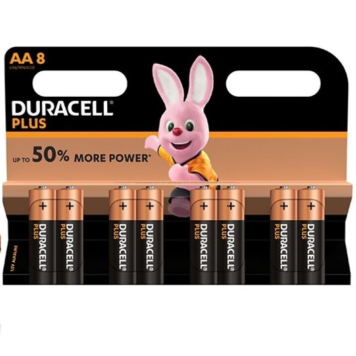 DURACELL - PLUS POWER BATTERIE AA LR6 8 EINHEITEN