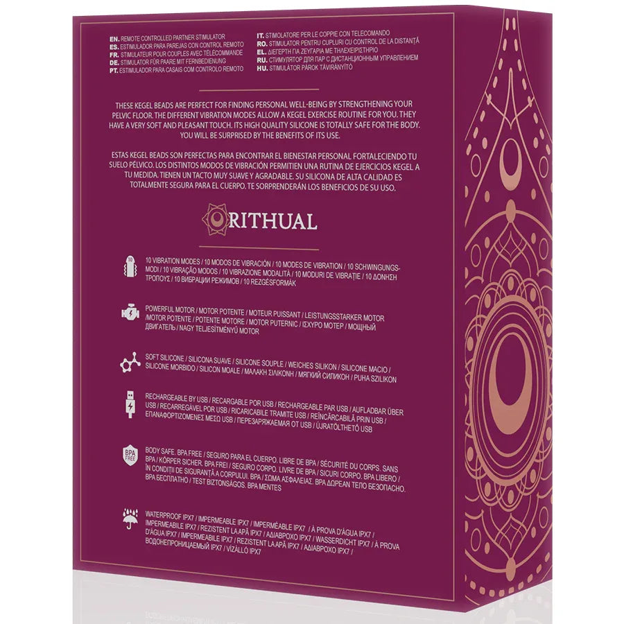 RITHUAL - NISHA - WIEDERAUFLADBARE VIBRIERENDE KEGELBLLE ORCHIDEE - Vanelion Paradise