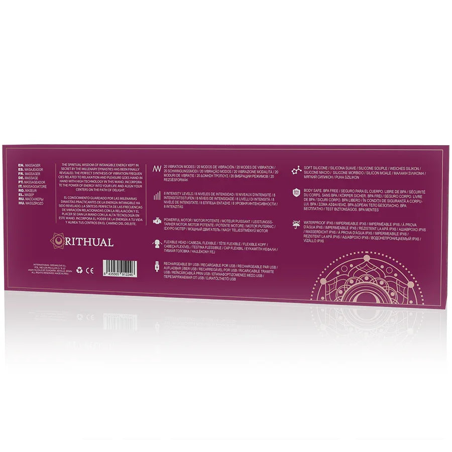 RITHUAL - LEISTUNGSSTARKER WIEDERAUFLADBARER AKASHA - WAND 2.0 ORCHIDEE - Vanelion Paradise