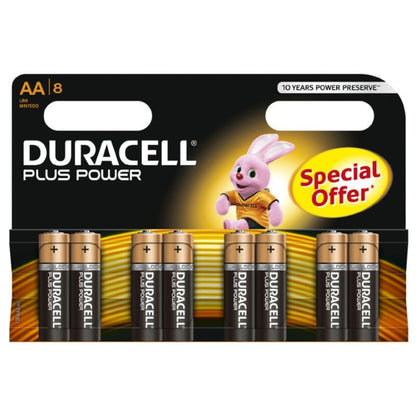 DURACELL - PLUS POWER BATTERIE AA LR6 8 EINHEITEN