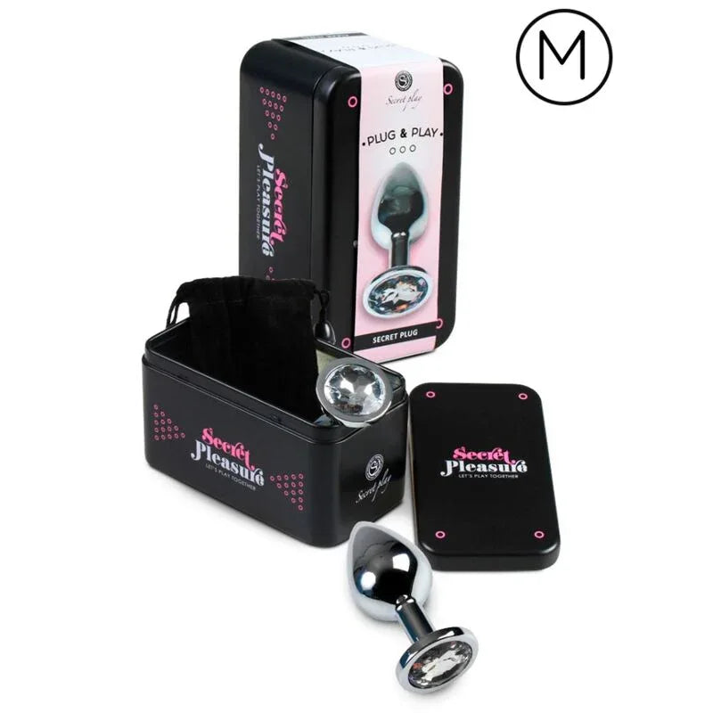 SECRETPLAY - ANALPLUG AUS TRANSPARENTEM ALUMINIUM, 7 CM - Vanelion Paradise
