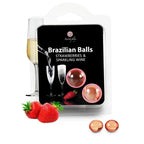 SECRETPLAY - BRASILIANISCHE KUGEL SET ERDBEER UND CHAMPAGNER - Vanelion Paradise