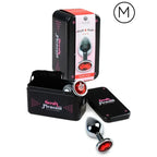 Secretplay Analplug rot M – Metall, Diamant-Basis, 8,5 cm für intensive Lustmomente - Vanelion Paradise