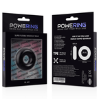 POWERING - SUPER FLEXIBLER UND WIDERSTANDSFÄHIGER PENISRING 3,5 CM SCHWARZ - Vanelion Paradise