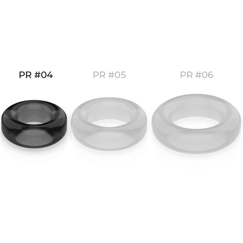 POWERING - SUPER FLEXIBLER UND WIDERSTANDSFÄHIGER PENISRING 3,8 CM PR04 SCHWARZ - Vanelion Paradise