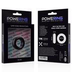 POWERING - SUPER FLEXIBLER UND WIDERSTANDSFÄHIGER PENISRING 3,8 CM PR04 SCHWARZ - Vanelion Paradise