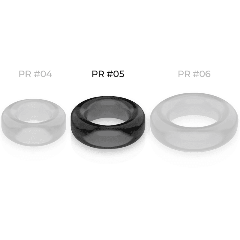 POWERING - SUPER FLEXIBLER UND WIDERSTANDSFÄHIGER PENISRING 4,8 CM PR05 SCHWARZ - Vanelion Paradise