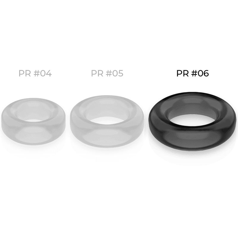POWERING - SUPER FLEXIBLER UND WIDERSTANDSFÄHIGER PENISRING 5,5 CM PR06 SCHWARZ - Vanelion Paradise