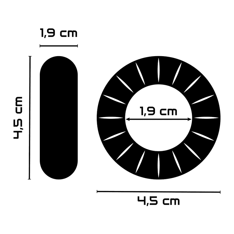 POWERING - SUPER FLEXIBLER UND WIDERSTANDSFÄHIGER PENISRING 4,5 CM PR07 KLAR - Vanelion Paradise
