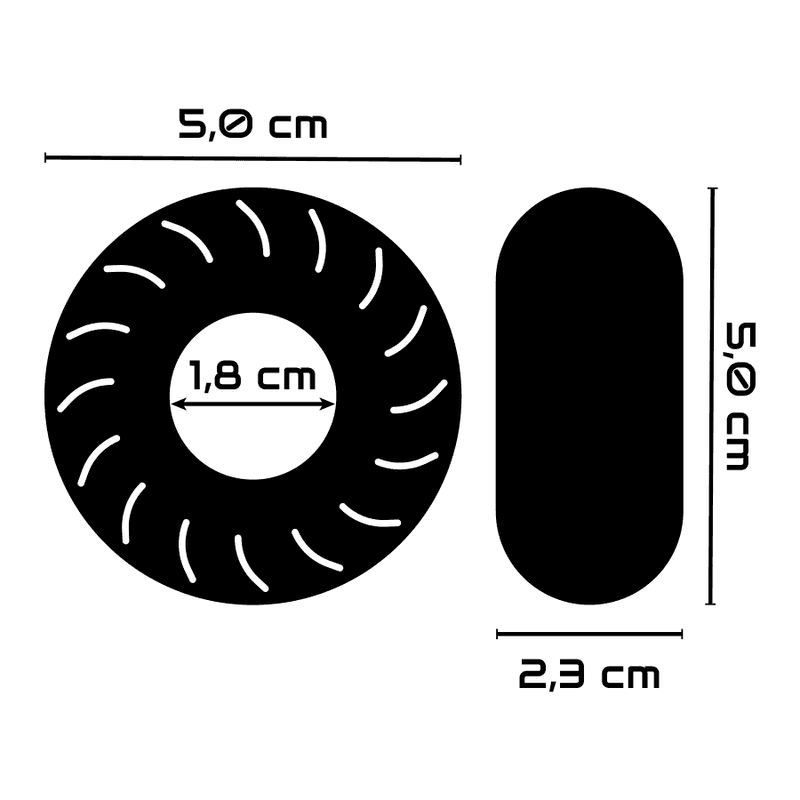 POWERING - SUPER FLEXIBLER UND WIDERSTANDSFÄHIGER PENISRING 5CM PR08 KLAR - Vanelion Paradise