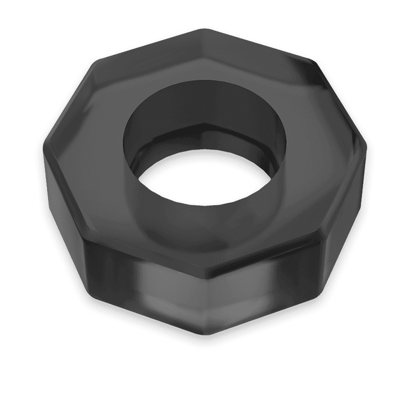 POWERING - SUPER FLEXIBLER UND WIDERSTANDSFÄHIGER PENISRING 5CM PR10 SCHWARZ - Vanelion Paradise