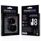 POWERING - SUPER FLEXIBLER UND WIDERSTANDSFÄHIGER DOPPEL-PENISRING PR09 SCHWARZ - Vanelion Paradise