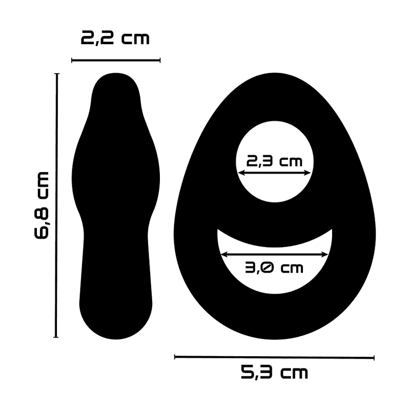 POWERING - SUPER FLEXIBLER UND WIDERSTANDSFÄHIGER PENIS- UND HODENRING PR14 SCHWARZ - Vanelion Paradise
