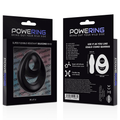 POWERING - SUPER FLEXIBLER UND WIDERSTANDSFÄHIGER PENIS- UND HODENRING PR14 SCHWARZ - Vanelion Paradise
