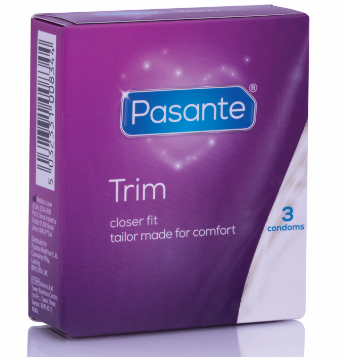 PASANTE - THIN TRIM MS DÜNNES KONDOM 3 EINHEITEN