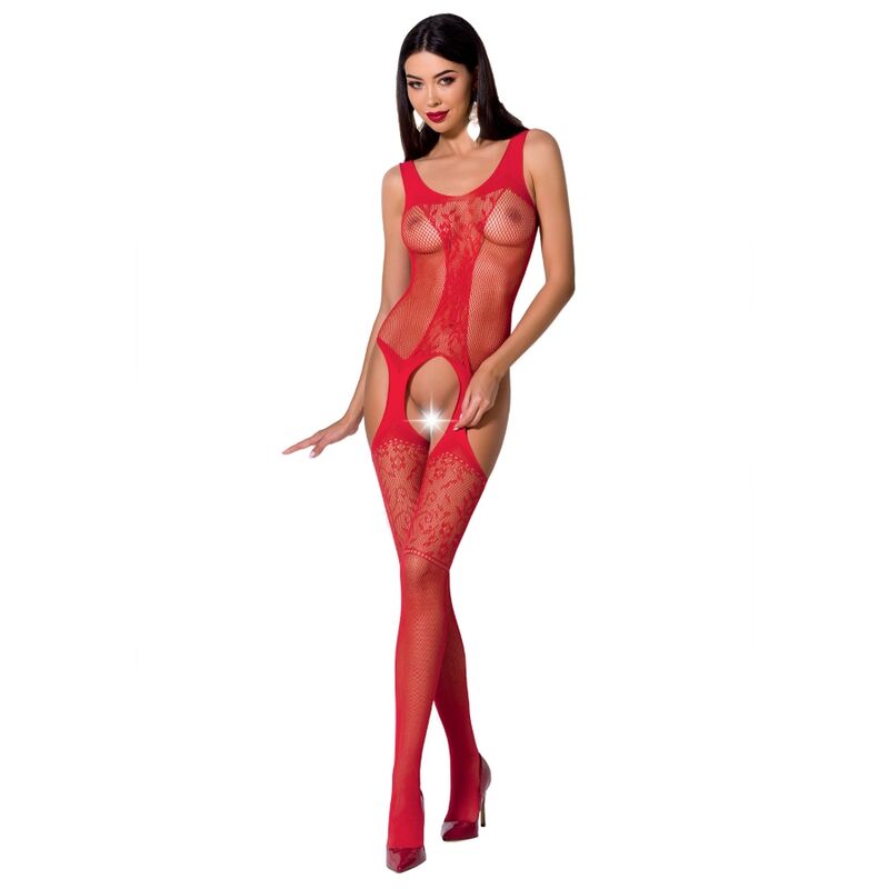 PASSION - WOMAN BS072 BODYSTOCKING EINE GRÖSSE SCHWARZ