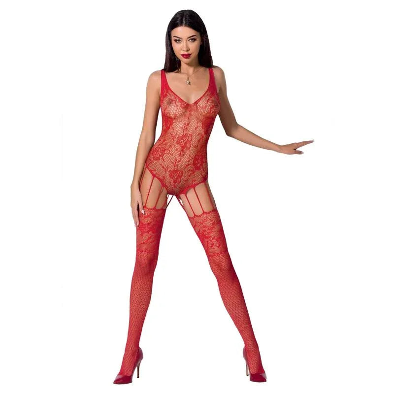 PASSION - WOMAN BS074 BODYSTOCKING EINE GRÖSSE SCHWARZ - Vanelion Paradise