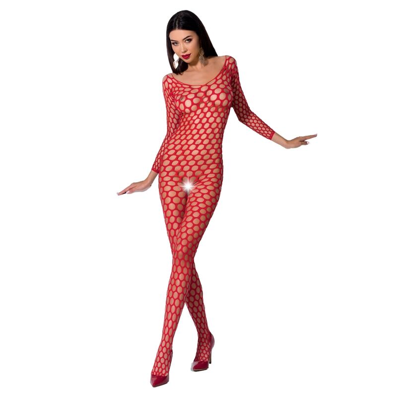 PASSION - WOMAN BS077 BODYSTOCKING EINE GRÖSSE SCHWARZ